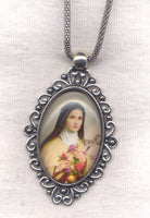 St Theresa of Lisieux the Little Flower Pendant Chain Necklace NCK45