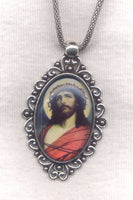 Jesus Crowned With Thorns Pendant Chain Necklace NCK48