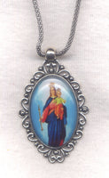 Our Lady Help of Christians Pendant Chain Necklace NCK52