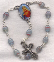 Immaculate Heart of the Blessed Virgin Mary One Decade Pocket Rosary PKT09