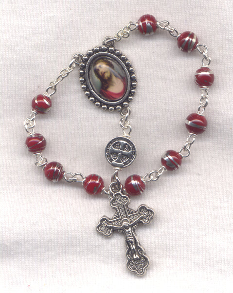 Thorn Crowned Jesus One Decade Pocket Rosary Ecce Homo PKT11