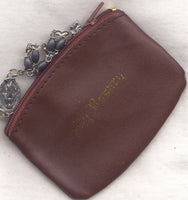 My Rosary brown zippered rosary pouch each PCH10