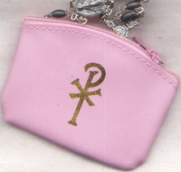 My Rosary pink zippered rosary pouch each PCH13