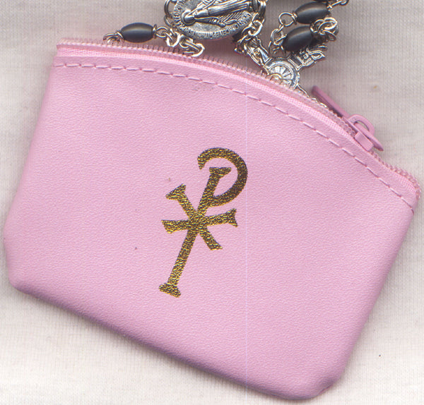 My Rosary pink zippered rosary pouch each PCH13