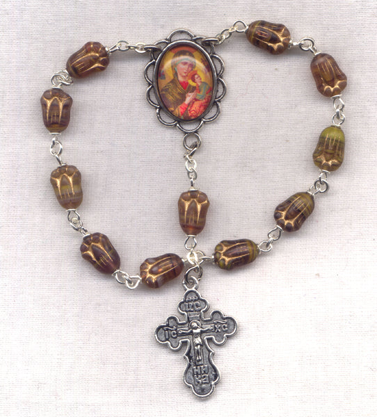 Our Lady of Perpetual Help One Decade Pocket Rosary PKT29
