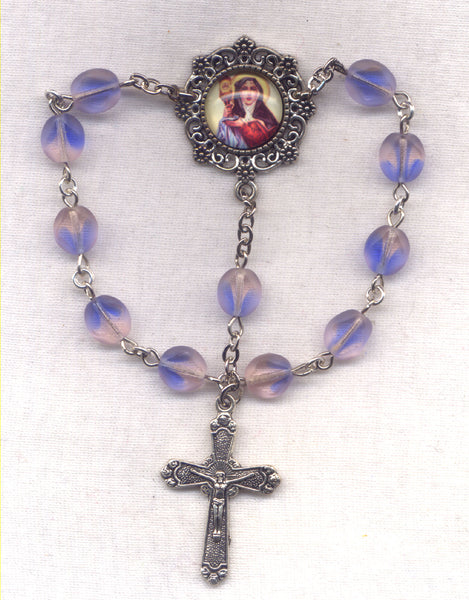 St Clare of Assisi One Decade Pocket Rosary PKT33