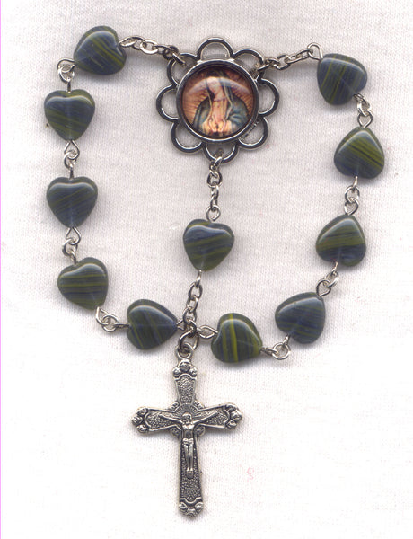 Our Lady of Guadalupe Face One Decade Pocket Rosary PKT35