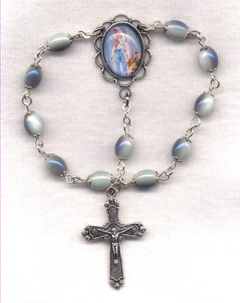 One Decade Ruby Austrian Crystal Pocket Rosary One Decade Auto Clasp Austrian Crystal ...