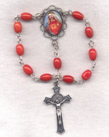 Immaculate Heart of the Blessed Virgin Mary One Decade Pocket Rosary PKT45