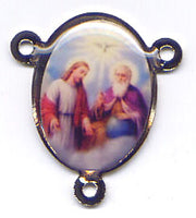 Most Holy Trinity coco bead wood rosary GR89