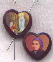 Our Lady of Lourdes Bernadette Wood Bead Rosary CD30