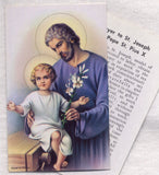 Classic St Joseph prayercards 12/pkg