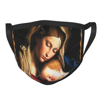 Blessed Virgin Mary and Child non-adjustable washable face mask MSK39