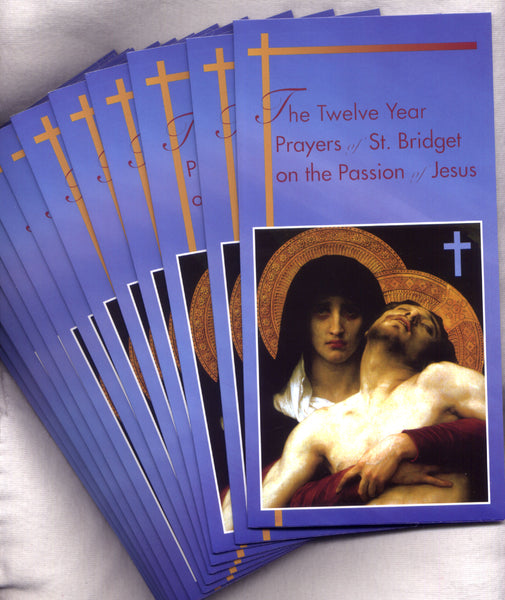 The Twelve Year Prayers of St Bridget folder booklet each