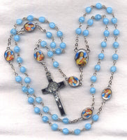 St Theresa the Little Flower Rosary St Benedict Medal Crucifix V06