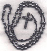 Beaded Hematite Rosary V47