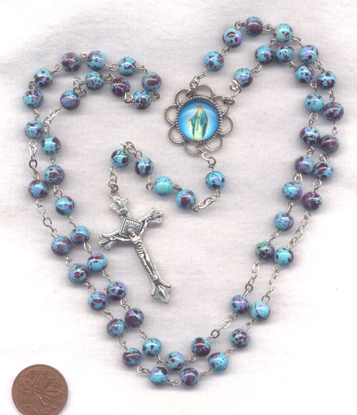 Our Lady of Grace Lady in Blue Rosary V53