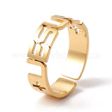 Jesus Ring Stainless Steel cuff finger ring adjustable unisex gold finish