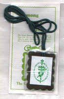 Encased Green Scapular with leaflet for wearing each