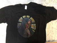 Blessed Virgin Mary black T-shirt Sz 2XL