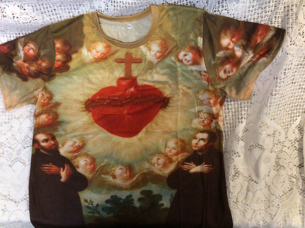 Adoration of the Sacred Heart of Jesus T-shirt Sz 2XL