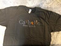 Catholic Since 33 AD grey T-shirt Sz 2XL