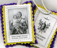 St Joseph Purple Scapular each